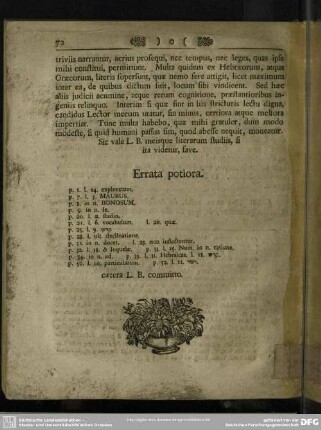 Errata potiora