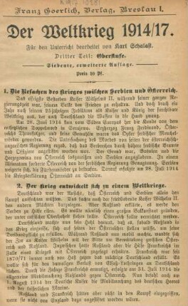 Teil 3: Oberstufe