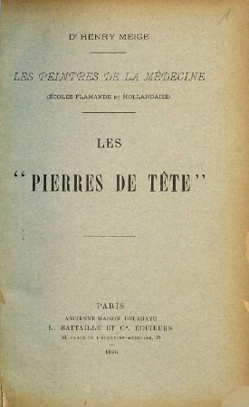 Les opérations sur la tête