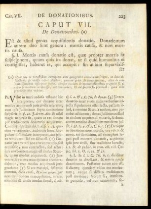 Caput VII. De Donationibus