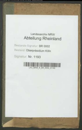Die Einsetzung von Intendanturen an die Stelle der bisherigen Oberkreiskommissariate
