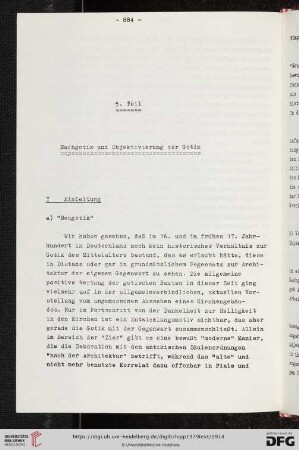 5. Teil: Nachgotik und Objektivierung der Gotik