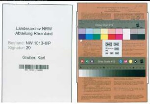 Entnazifizierung Karl Groher , geb. 27.11.1919 ()