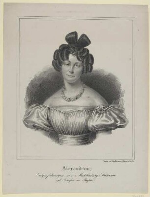 Bildnis der Alexandrine, Erbgroßherzogin von Mecklenburg Schwerin