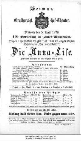 Die Anna=Lise