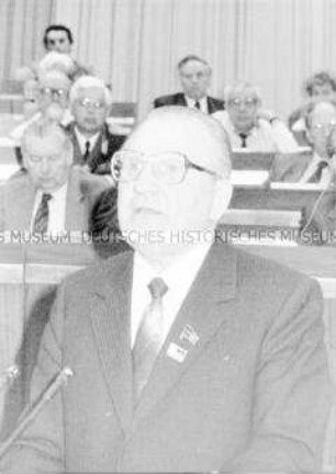 Redner beim 13. Kongress der DSF in Berlin (Ost)