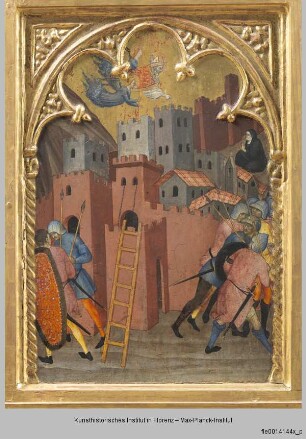 Thronender Heiliger Geminianus und Szenen aus seinem Leben