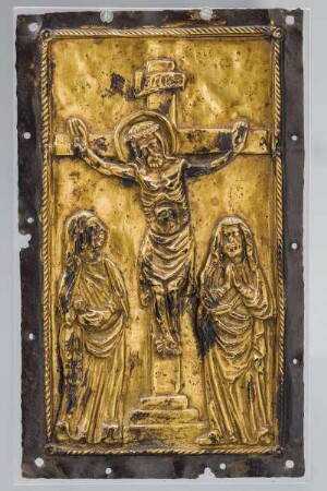 Kreuzigungsdarstellung mit Maria und Johannes dem Evangelisten