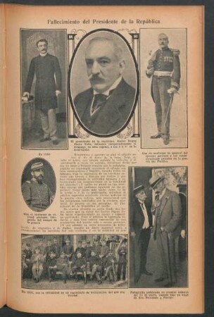 Fallecimiento del Presidente de la República