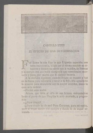 Capítulo XXXII - El efecto de una determinación