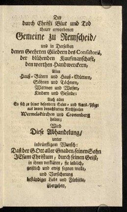 III-XIII, Zuschrift.