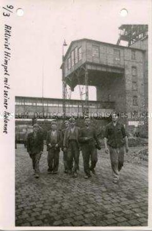 Aktivist Friedrich Himpel und seine Kolonne am Vitzthum-Schacht des Mansfelder Kupferschieferbergbaus