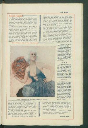 Estrelas francesas : Mlle. Edmonde Guy, dos "Ambassadeurs", de Paris