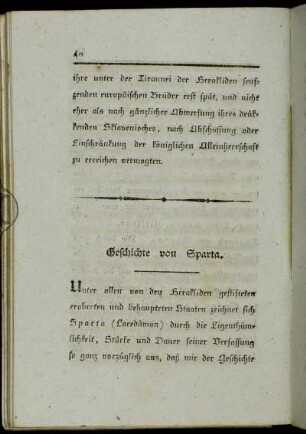 Geschichte von Sparta.