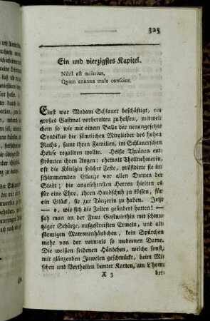 Ein und vierzigstes Kapitel. Nihil est miserius, Quam animus male conscius