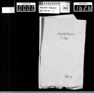 Weihnachts- und Neujahrsschreiben 1735 und 1735/1736