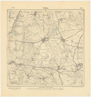 Messtischkarte von Greifenhagen Zum Projekt gehörend: Hermann Jansen: Messtischkarte, Teilblatt 1325 (Woltin) 1:25000