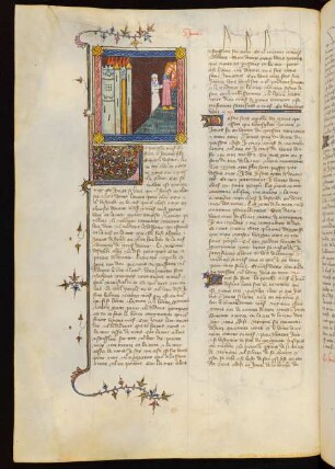 Miniatur: Lot und seine Familie fliehen aus Sodom