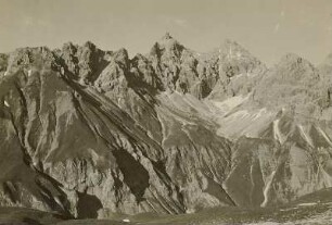 Allgäuer Alpen. Krottenspitzen. Ansicht von der Kemptener Hütte
