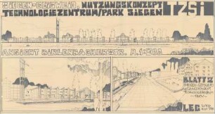 Siegen-Geisweid, Nutzungskonzept Technologiezentrum / Park Siegen (TZSi), Blatt 2, dreigeteilt