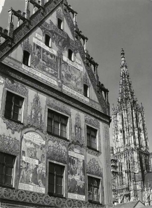 Rathaus mit Münsterturm, Ulm