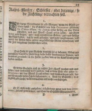 Raspel-Meister / Schliesser / oder derjenige / so die Züchtlinge verwahren soll.