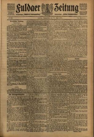 Ausgabe vom Donnerstag, den 16. Juni 1910.