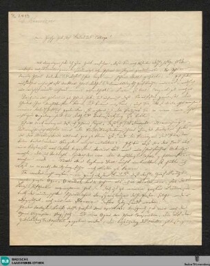 Brief von Conradin Kreutzer an Georg Abraham Schneider, 1822 - K 2413