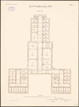 Gerichtsgefängnis, Oels: Grundriss 1. Obergeschoss 1:100