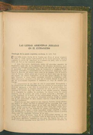 Antología de la poesía argentina moderna, de Julio Noé