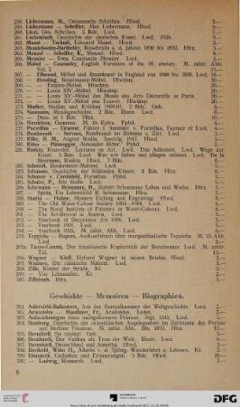 Geschichte – Memoiren – Biographien (Nr. 301-384)