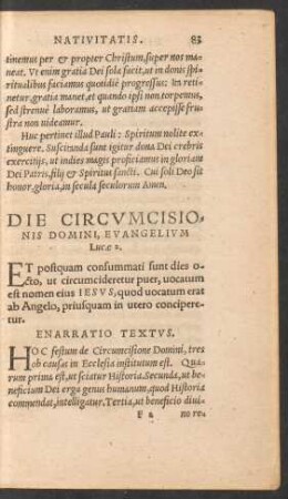 Die Circumcisionis Domini ...