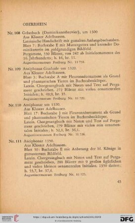 Nr. 108 - 114