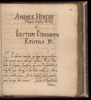 [Briefe von Andreas Hyperius an Justus Didamar]