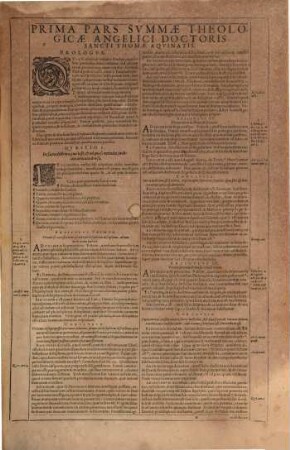 Sancti Thomae Aqvinatis Summa Totivs Theologiae : In Qva Qvicqvid In Vniversis Bibliis Continetvr Obscvri, Qvicqvid In Vetervm Patrvm (Ab Ipso Nascentis Ecclesiae initio) monumentis est doctrinae notabilis; quicquid denique vel olim vocatum est, vel hodie vocatur ab haereticis in controversiam, id totum, vel certe maxima ex parte, ut erudite & pie, ita fideliter atque dilucide, per Quaestiones, & Responsiones explicatur ; In Tres Partes Ab Avctore Svo distributa, 1