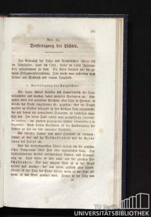 Nro. 35. Verfertigung der Lichter.