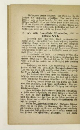 63. Die erste französische Revolution, 1789. - Ludwig XVI.