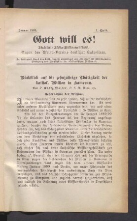 Januar 1901. 1. Heft