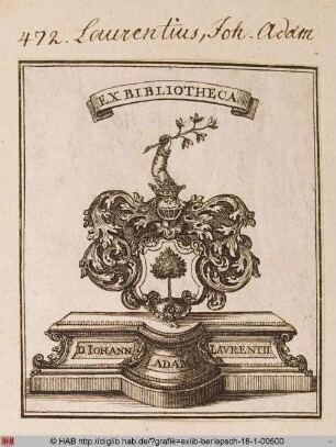 Wappen des Johann Adam Laurentius