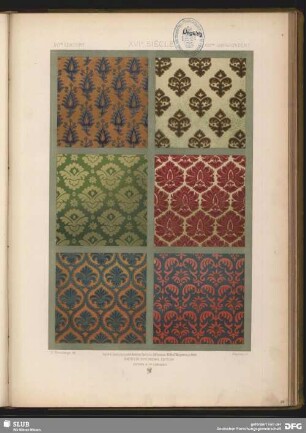 Gewebemuster. Kleingeblümte Ornamente