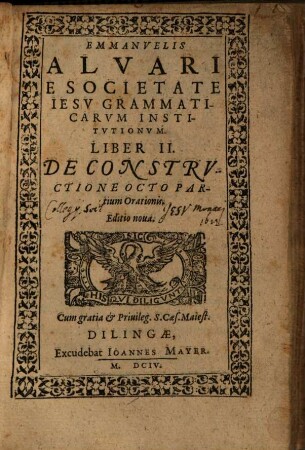 Grammaticae institutiones : liber II.