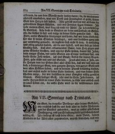 Am VII. Sonntage nach Trinitatis. - Am IX. Sonntage nach Trinitatis.