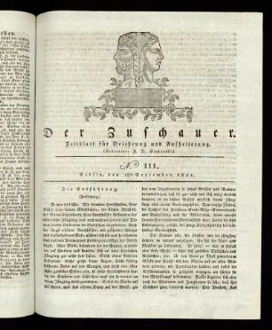 No. 111 - 15. September 1821
