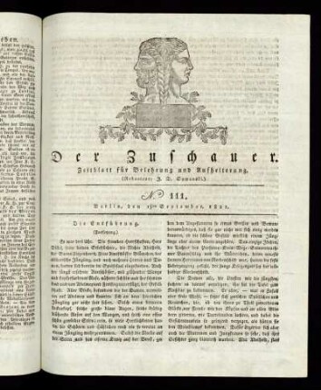 No. 111 - 15. September 1821