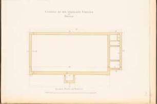 Königliches König-Wilhelms-Gymnasium, Breslau: Turnhalle: Grundriss der Bankette und Fundamente