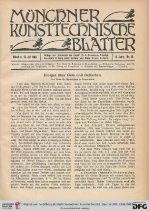2: Einiges über Oele und Oelfarben [1]