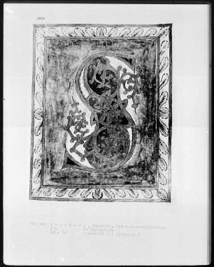 Perikopenbuch — Initialzierseite mit Initiale S, Folio 74recto