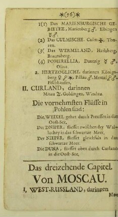 Das dreizehende Capitel. Von Moscau