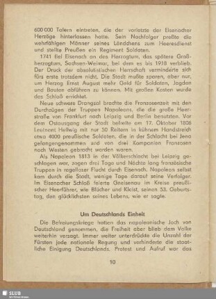 Um Deutschlands Einheit