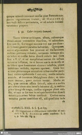 §. 38. Color corporis humani